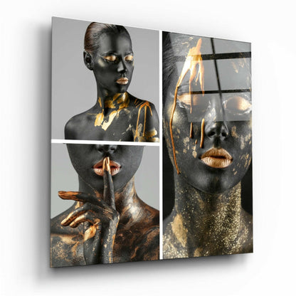 Woman's Portrait Glass Wall Art