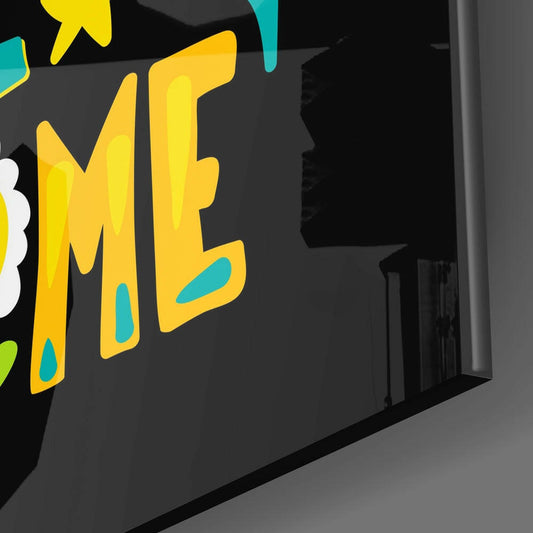 Wake Up Glass Wall Art