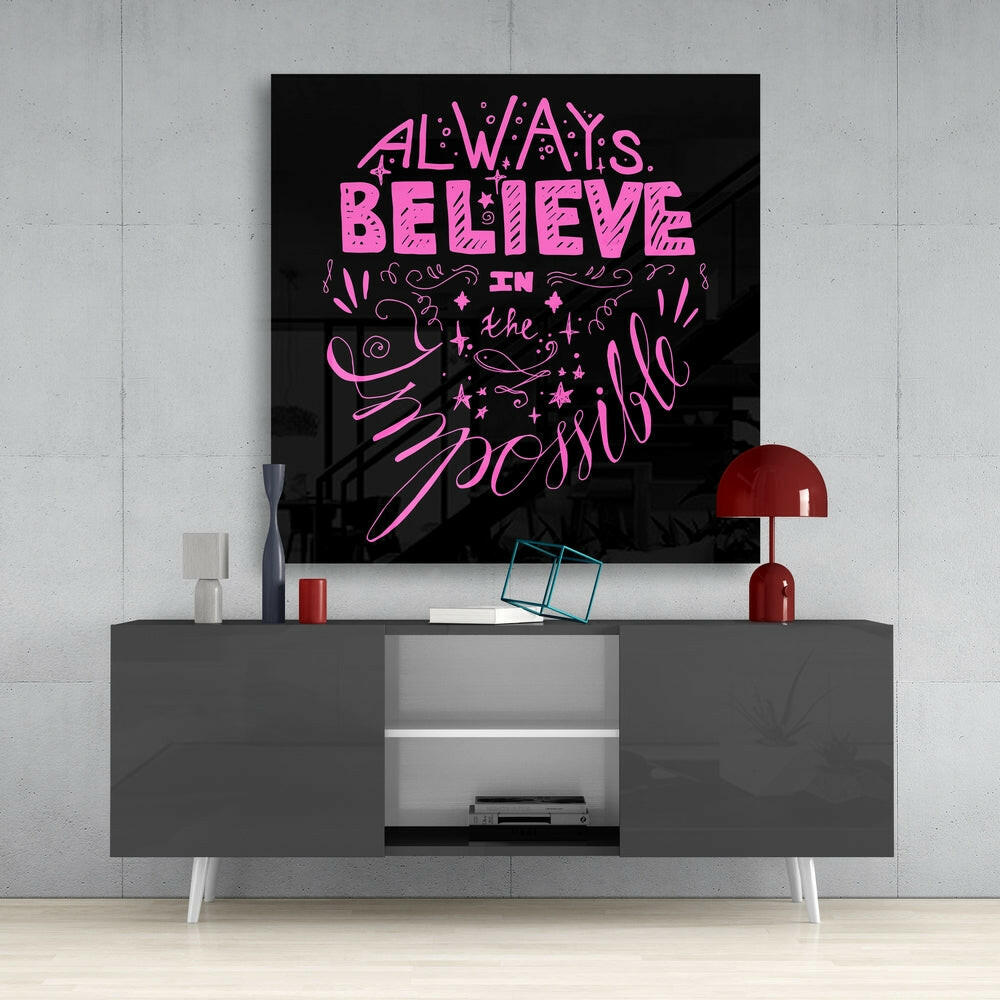 Change Your World Glass Wall Art