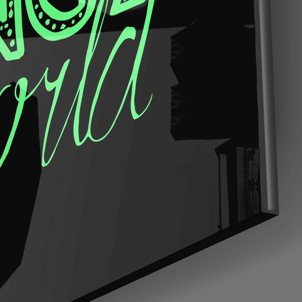 Change Your World Glass Wall Art