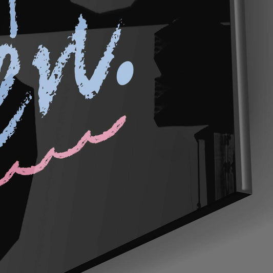 Dream Big Glass Wall Art
