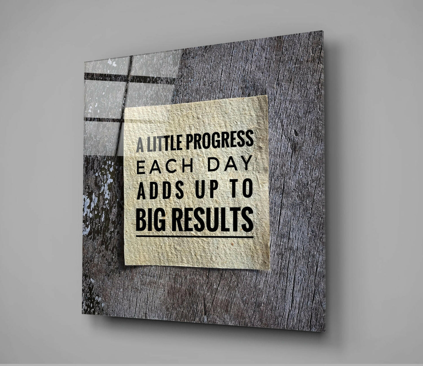 Big Results Glass Wall Art