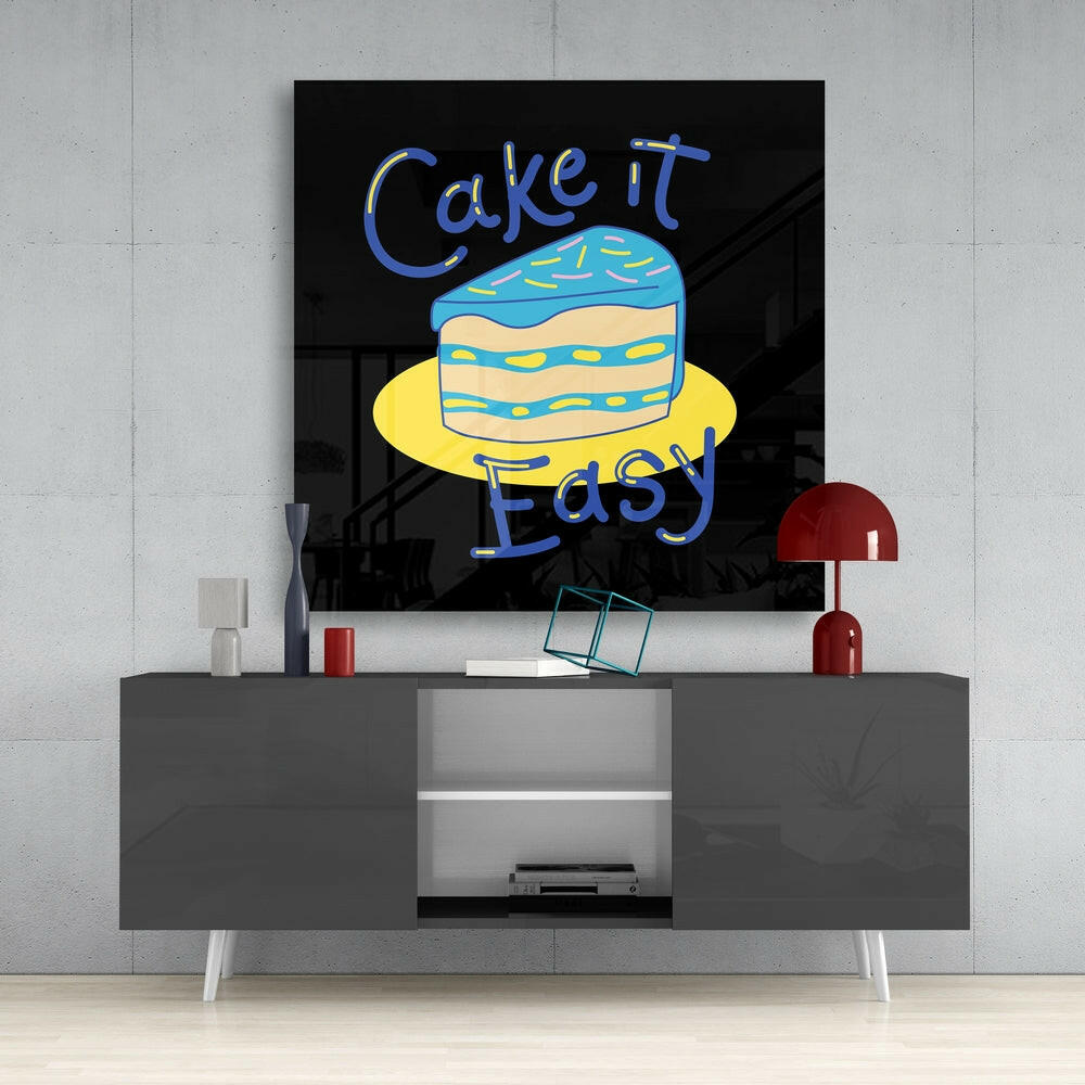 Cake It Easy Glass Wall Art