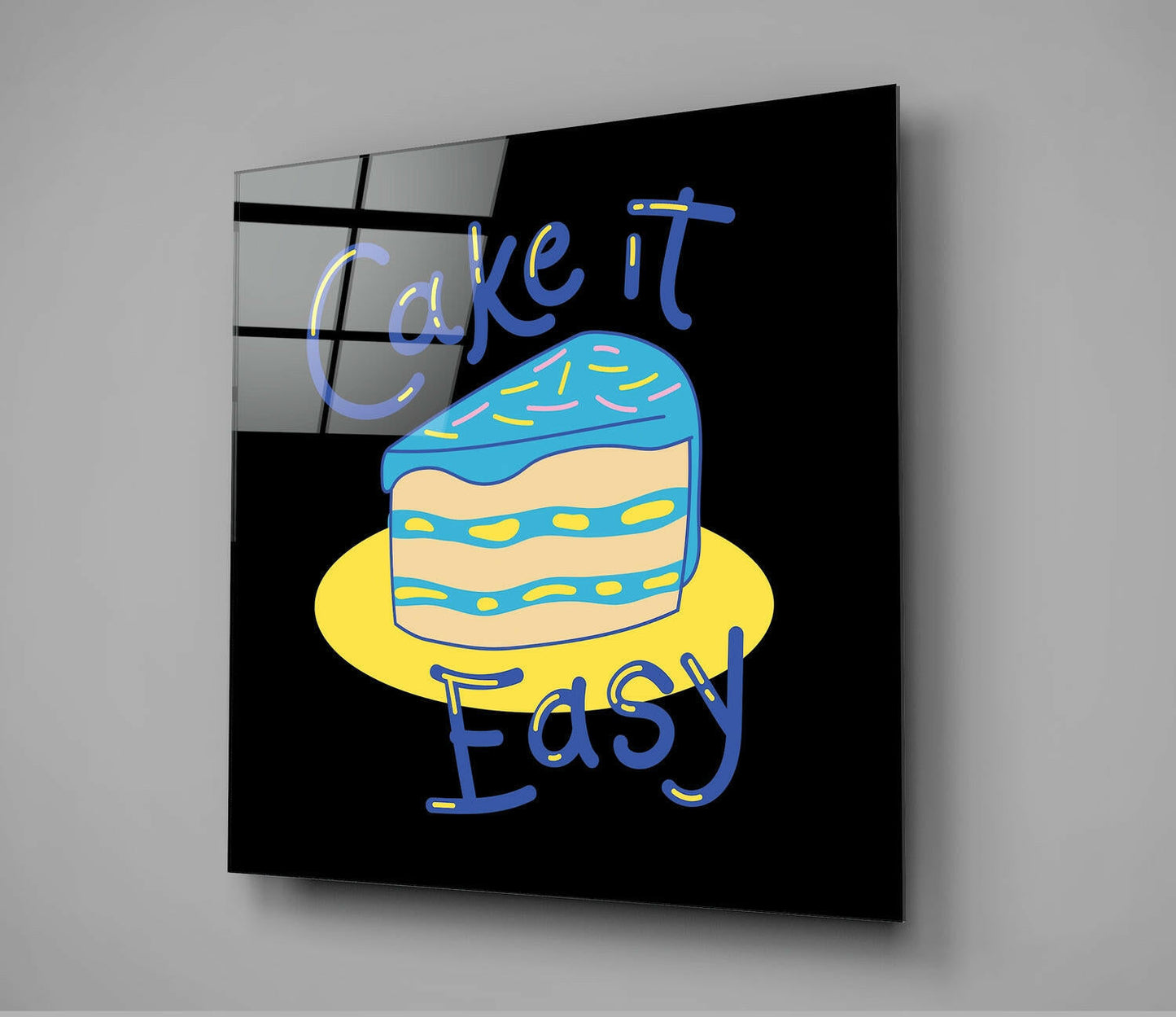 Cake It Easy Glass Wall Art