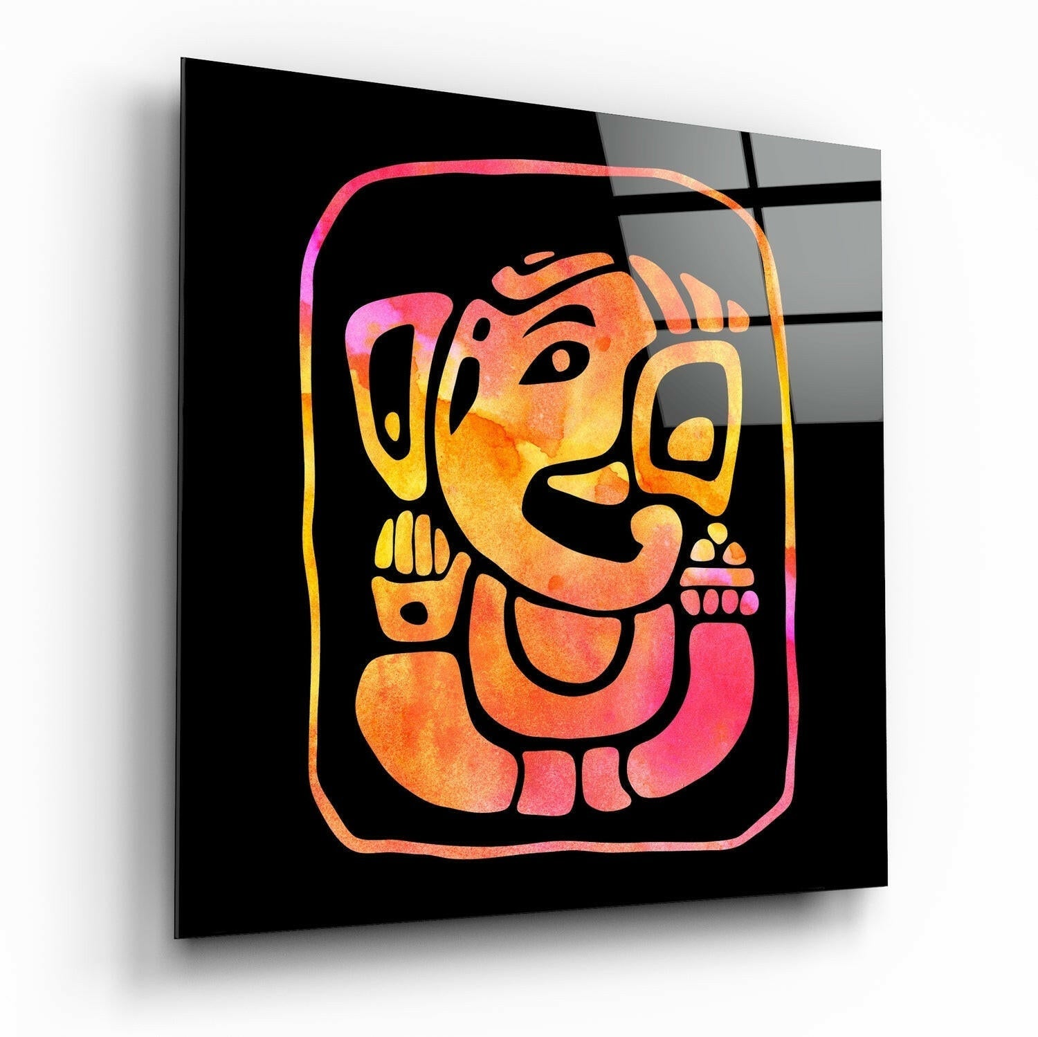 Ganesha glass wall art tempered glass print
