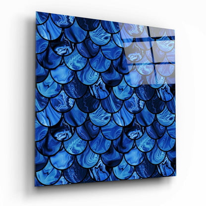 Fish Scale glass wall art tempered glass print