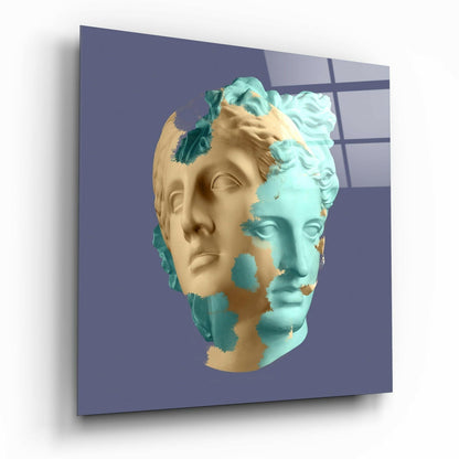 Sculpture glass wall art tempered glass print