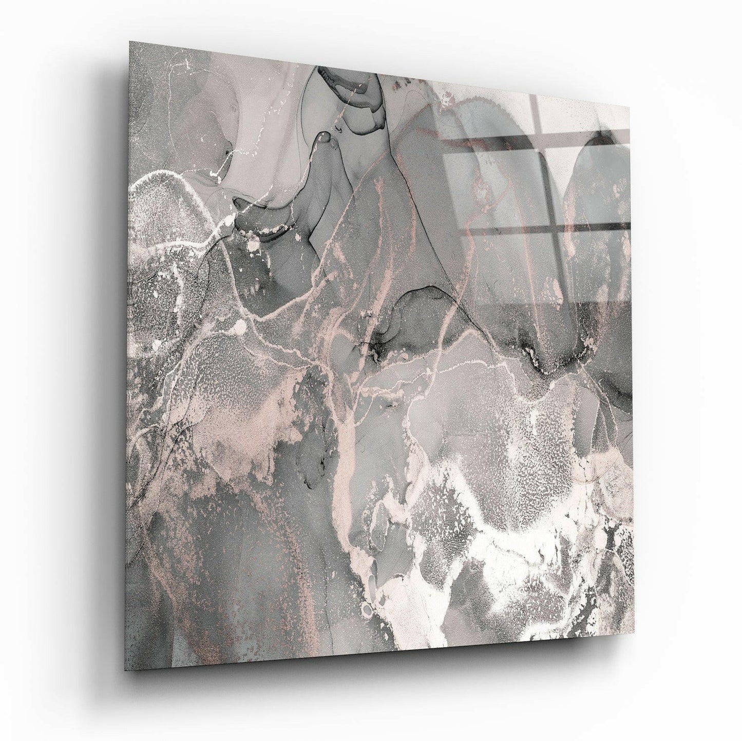 Abstract glass wall art print