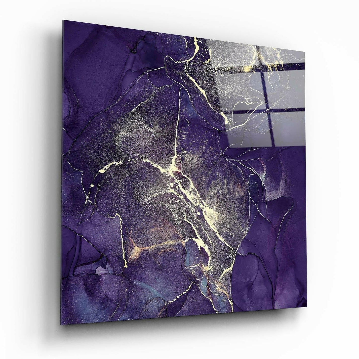Abstract glass wall art print