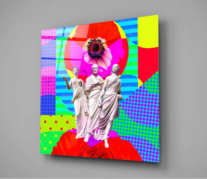 Sculpture Glass Wall Art