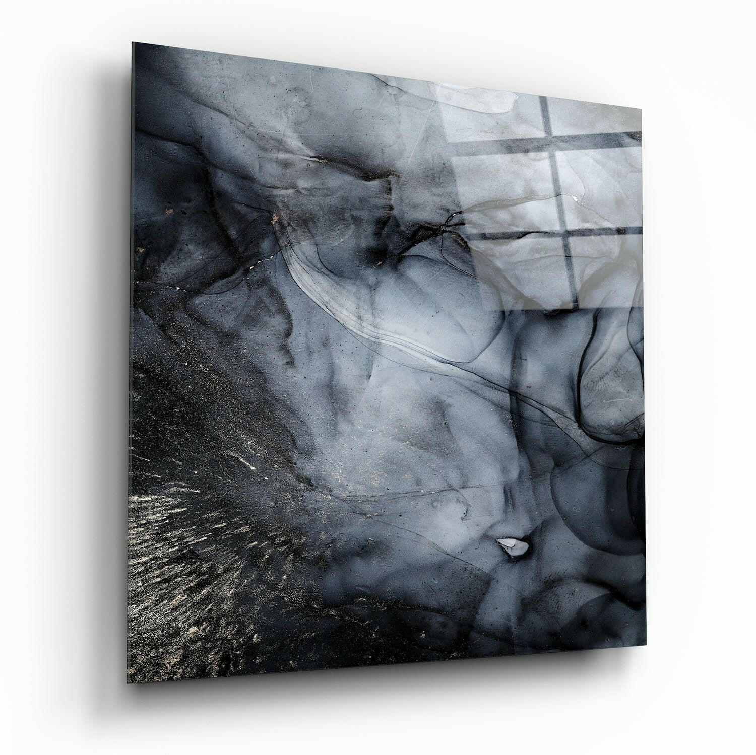 Abstract glass wall art print