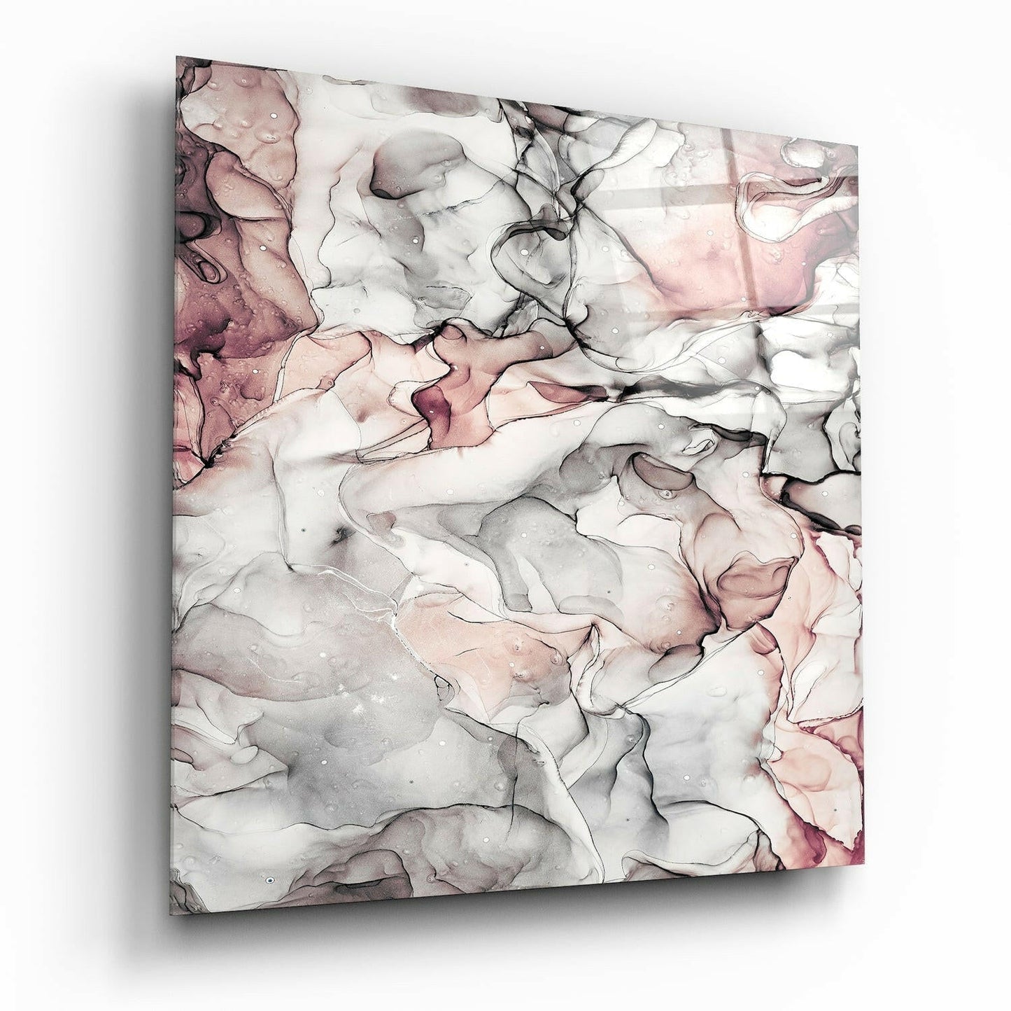 Abstract glass wall art print