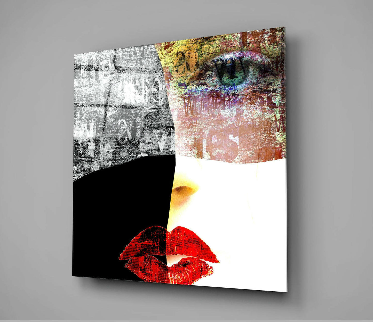 Abstract Pieces Glass Wall Art