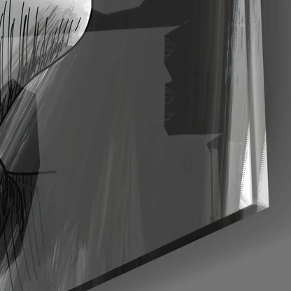 Uncertain Direction Glass Wall Art