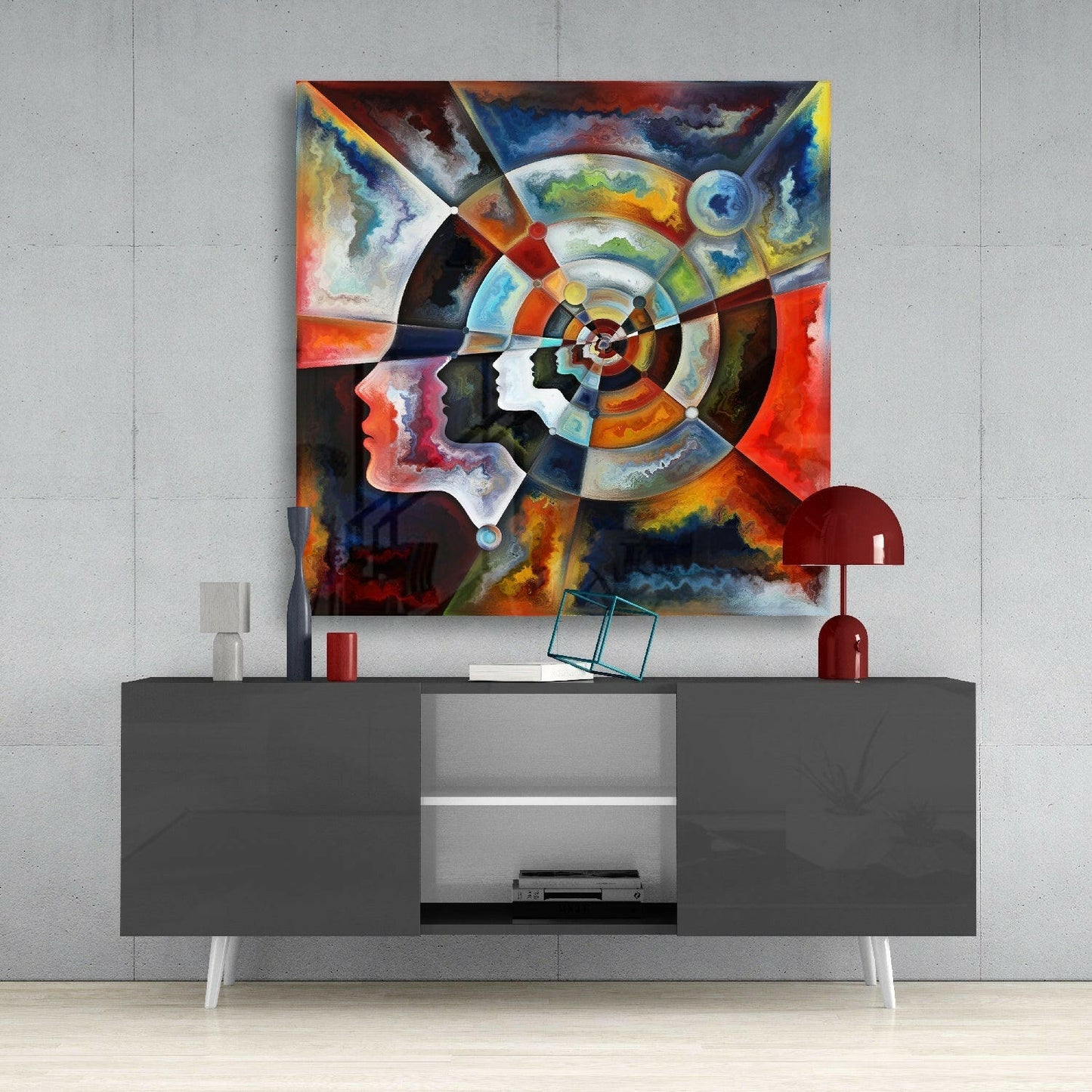 Meditation Glass Wall Art