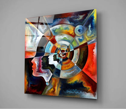 Calm Meditation Glass Wall Art
