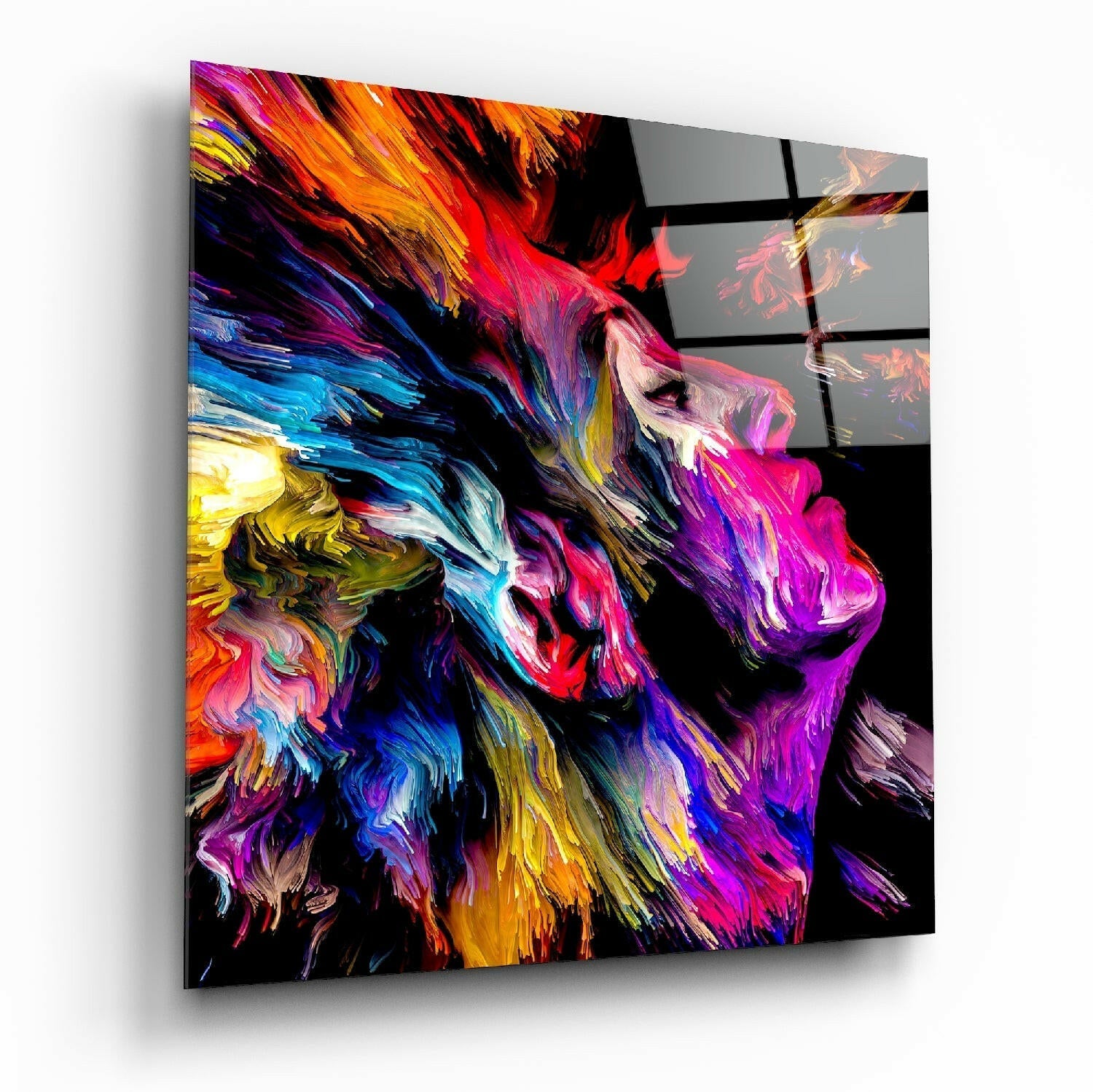 Colorful Dreams glass wall art printed on tempered glass