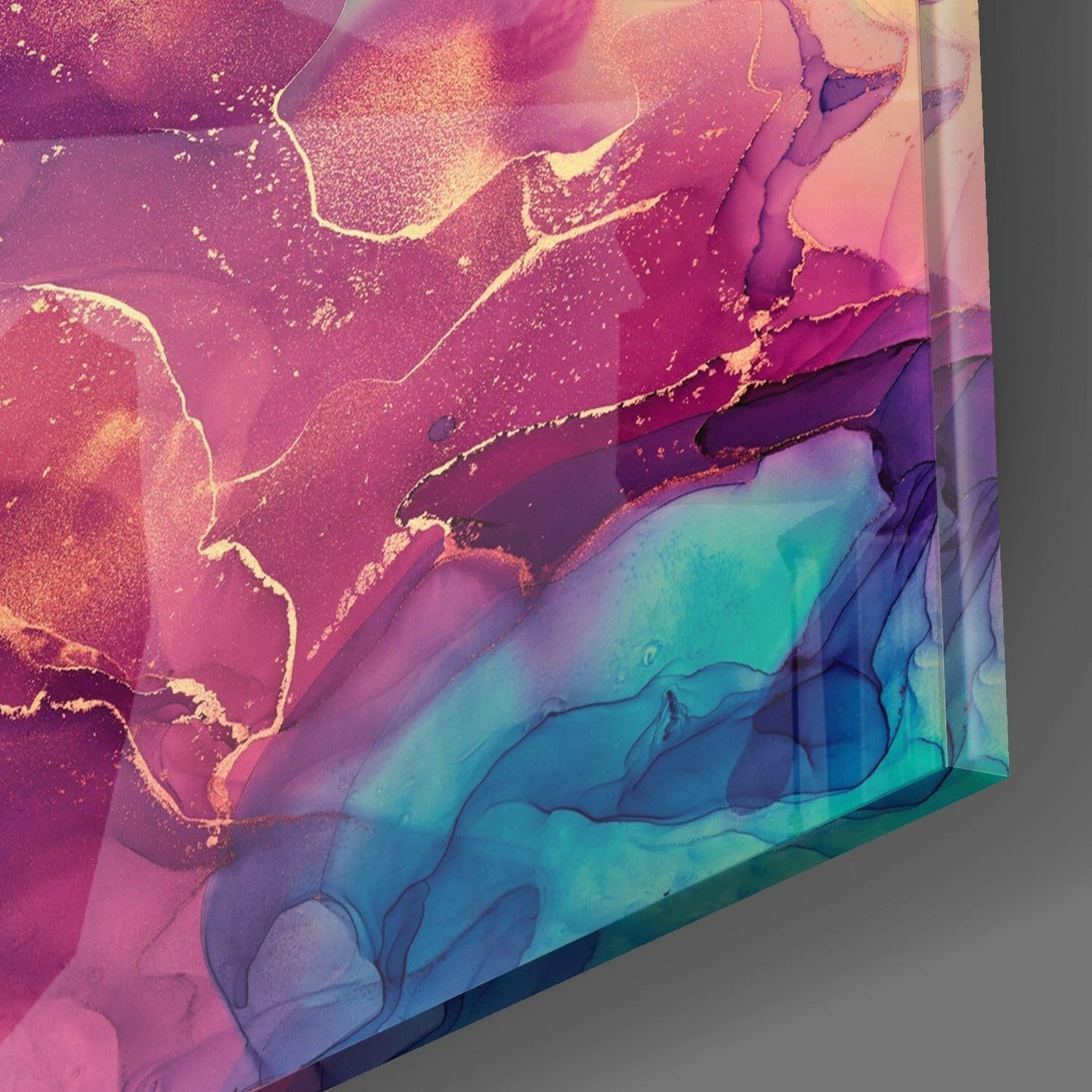Glory of Pink Glass Wall Art