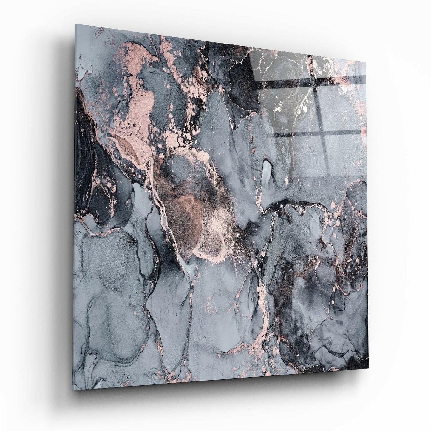 Marble glass wall art tempered glass print
