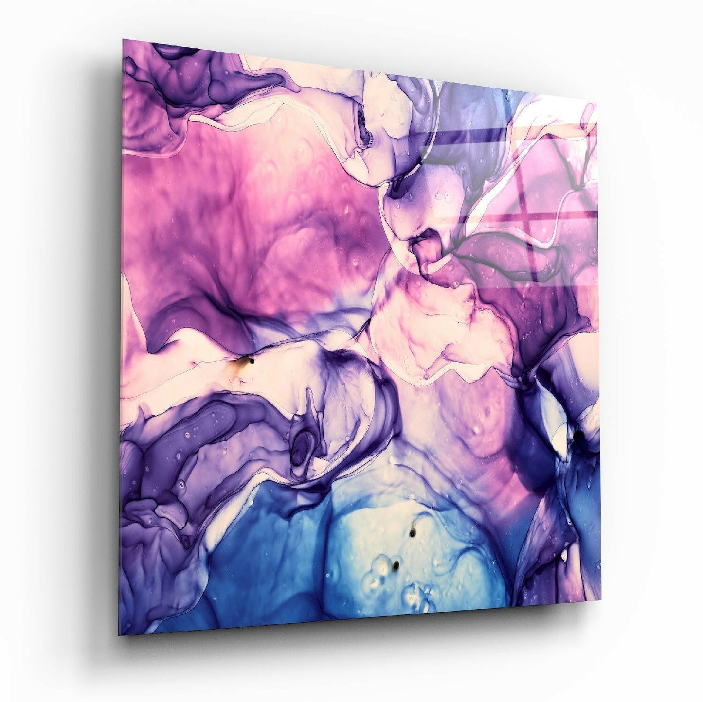 Colored Marble glass wall art printed on tempered glass