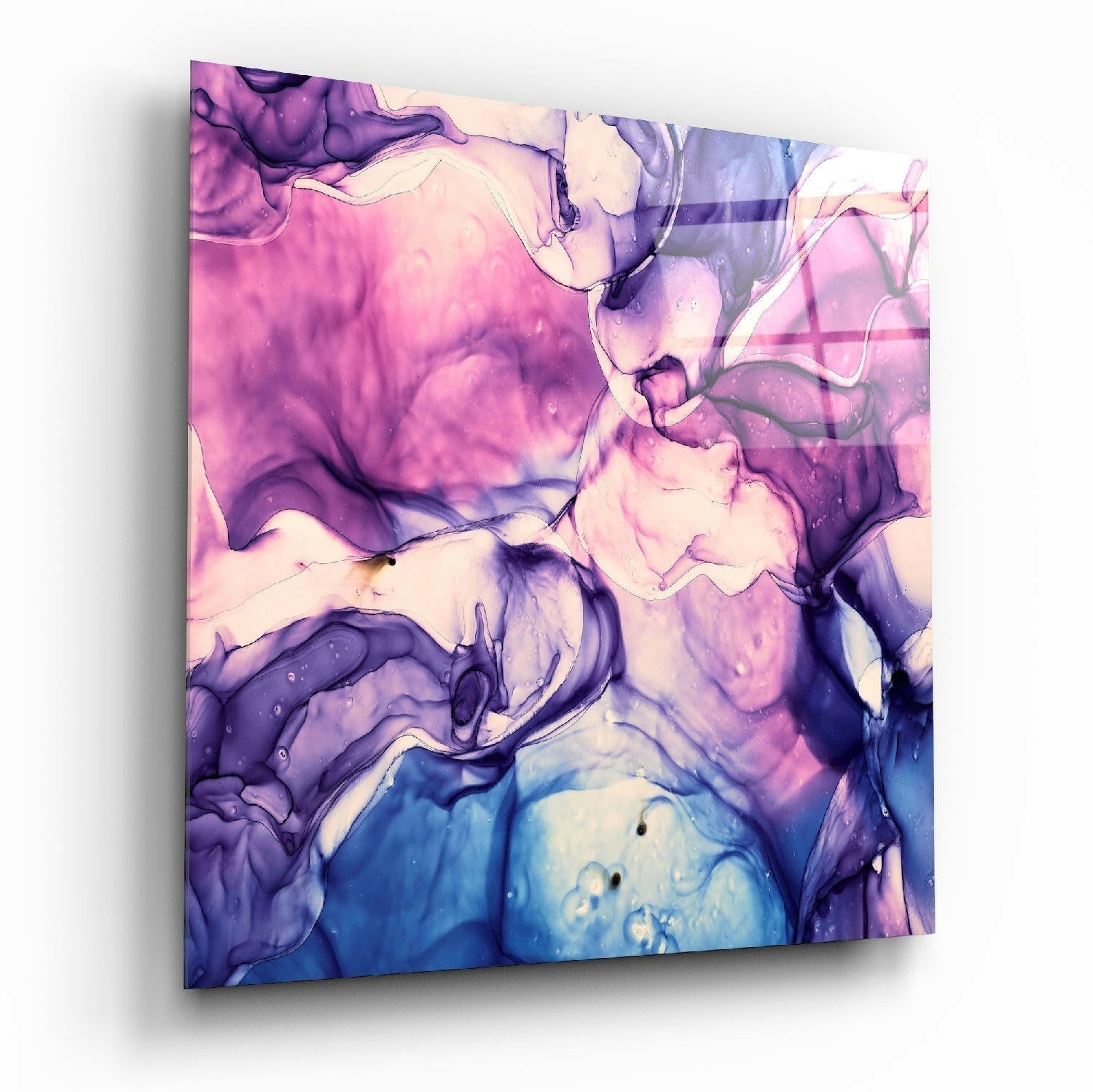 Colored Marble glass wall art printed on tempered glass