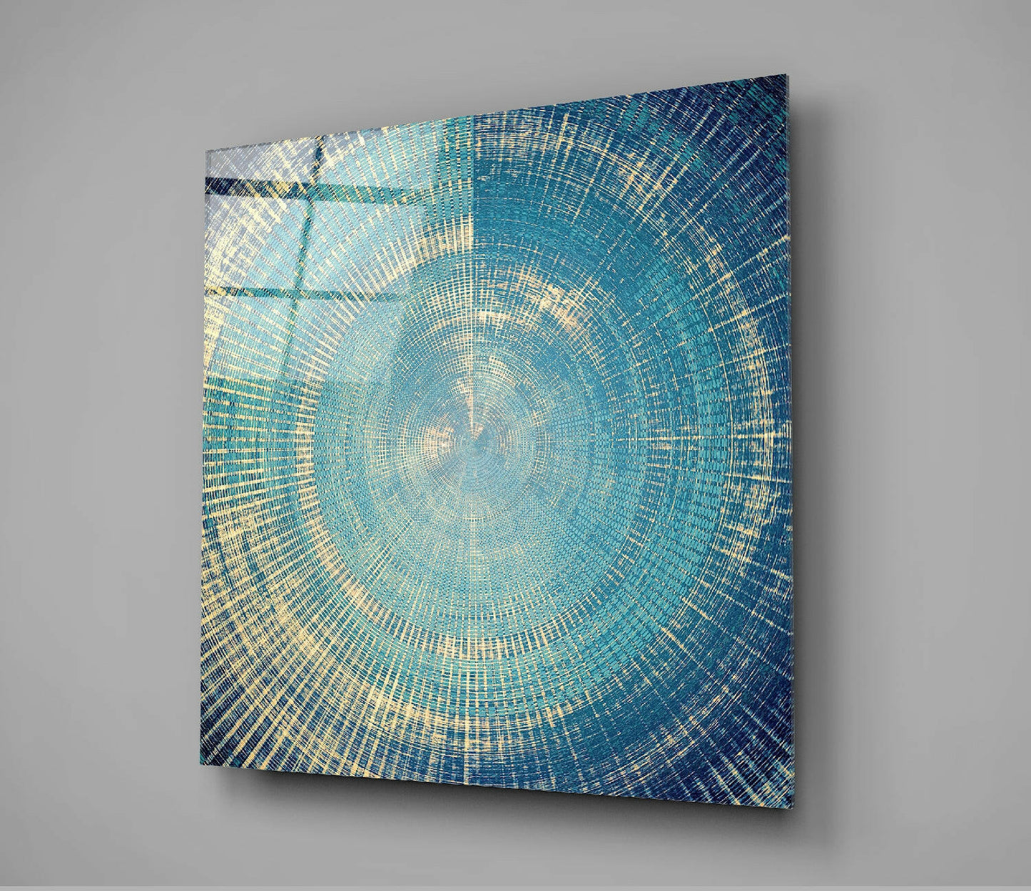 Elegant Cycle Abstract Glass Wall Art
