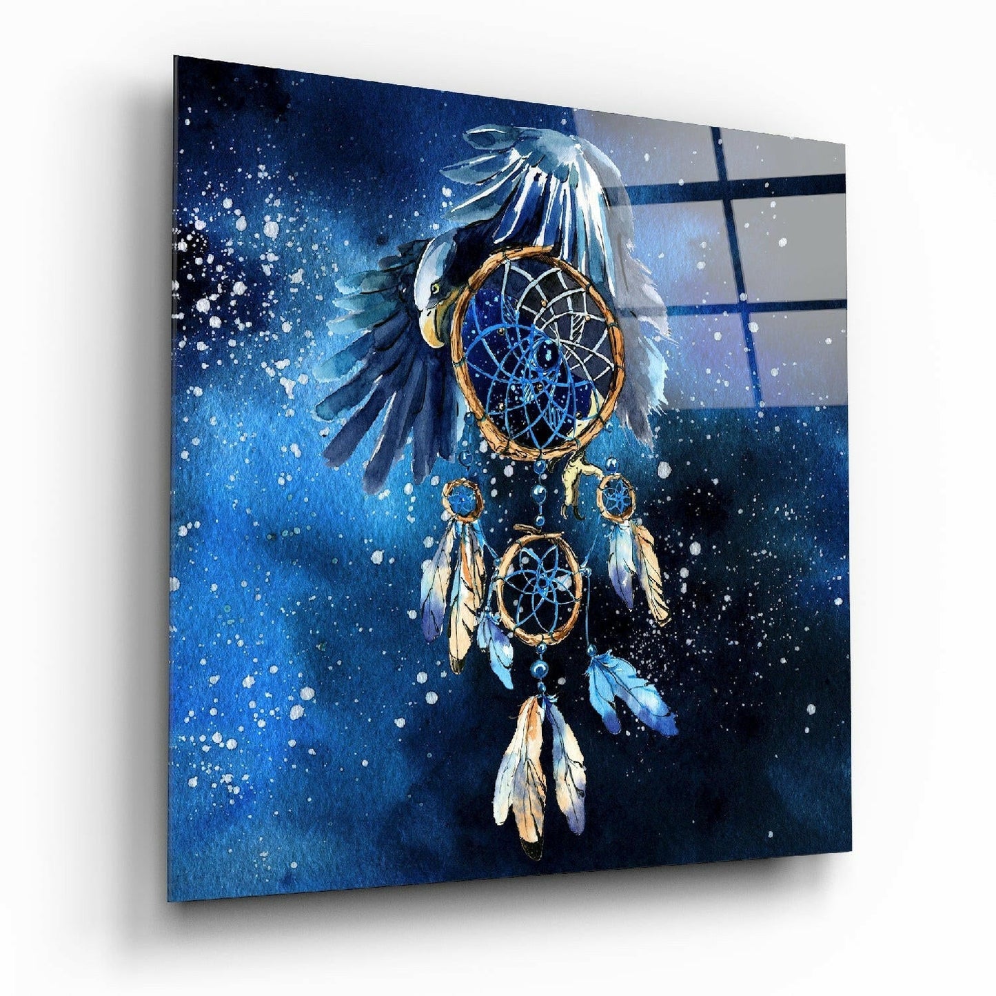 Dream Catcher glass wall art printed on tempered glass