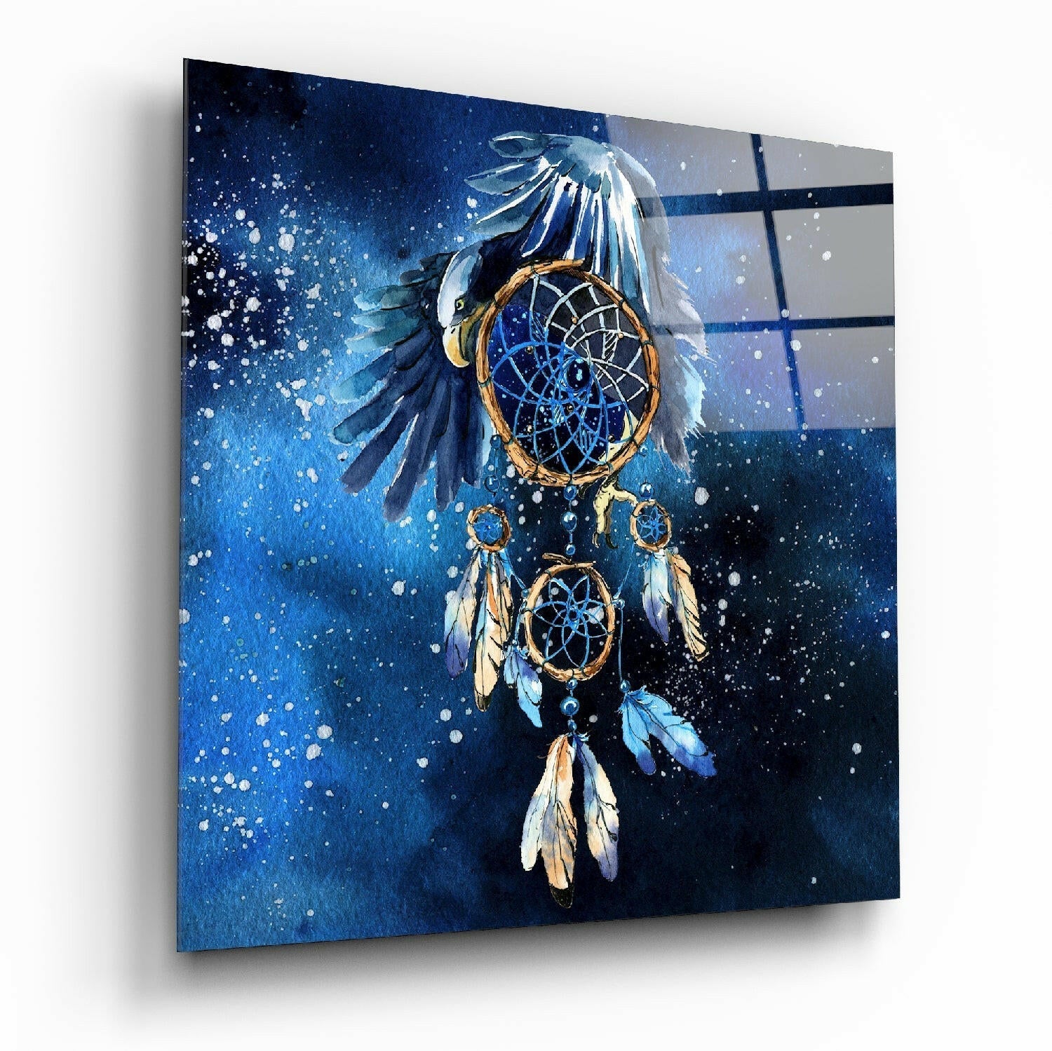 Dream Catcher glass wall art printed on tempered glass