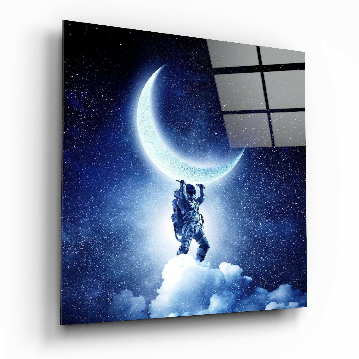 Moon Bearer glass wall art
