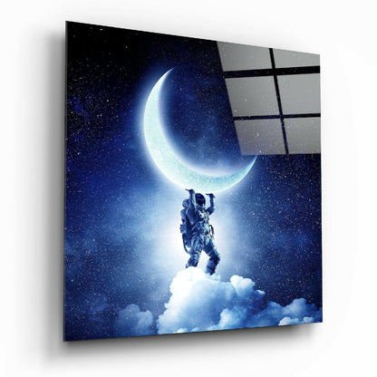 Moon Bearer glass wall art