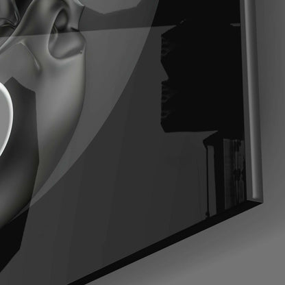 Black and White Glass Wall Art
