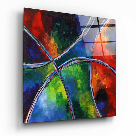Curves Glass Wall Art printed on tempered glass
