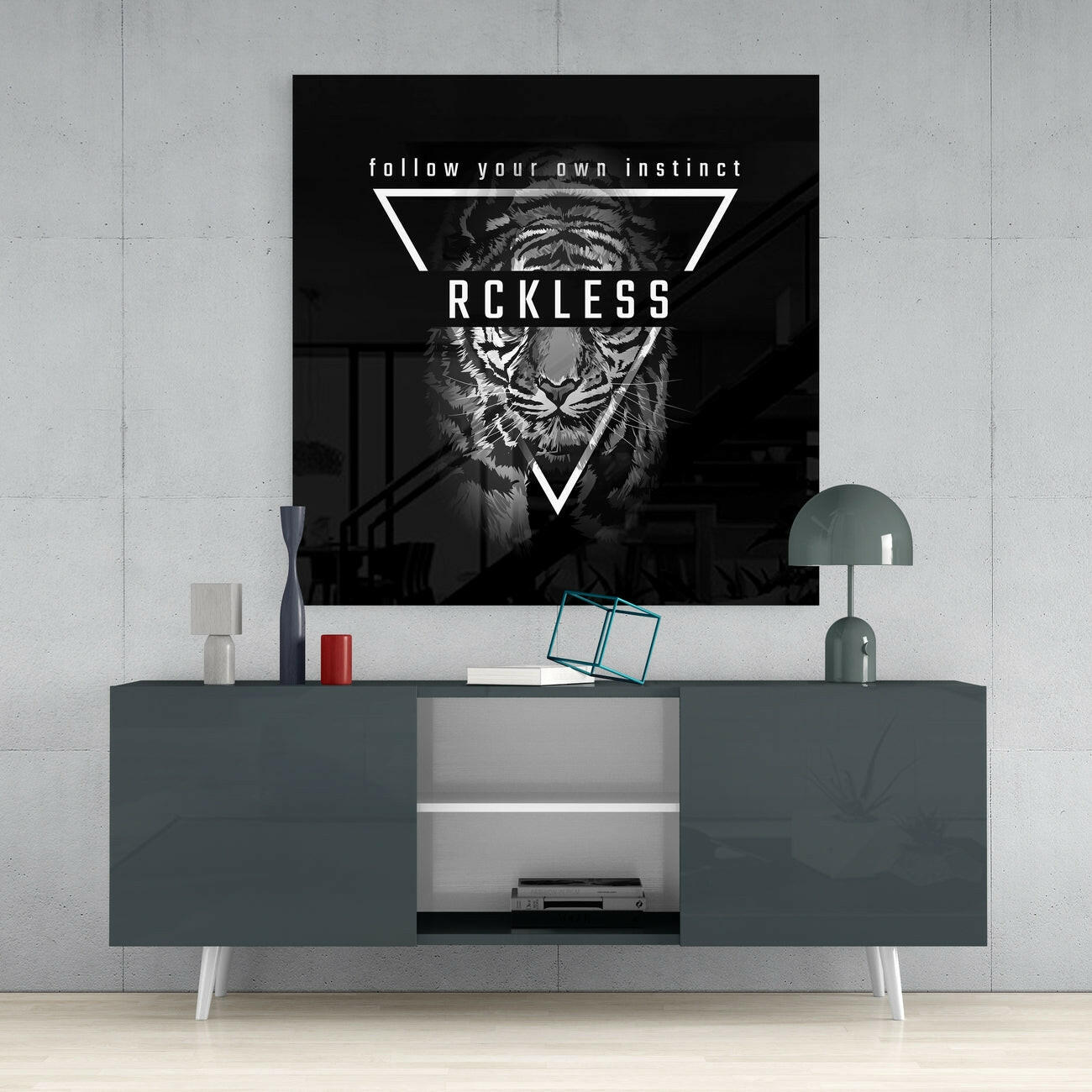 Watch the Instinct Glass Wall Art