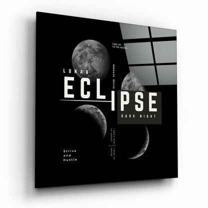 Eclipse Glass Wall Art printed on tempered glass