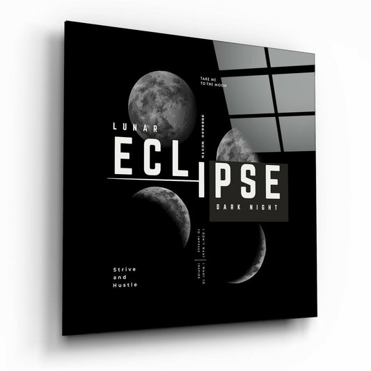Eclipse Glass Wall Art printed on tempered glass