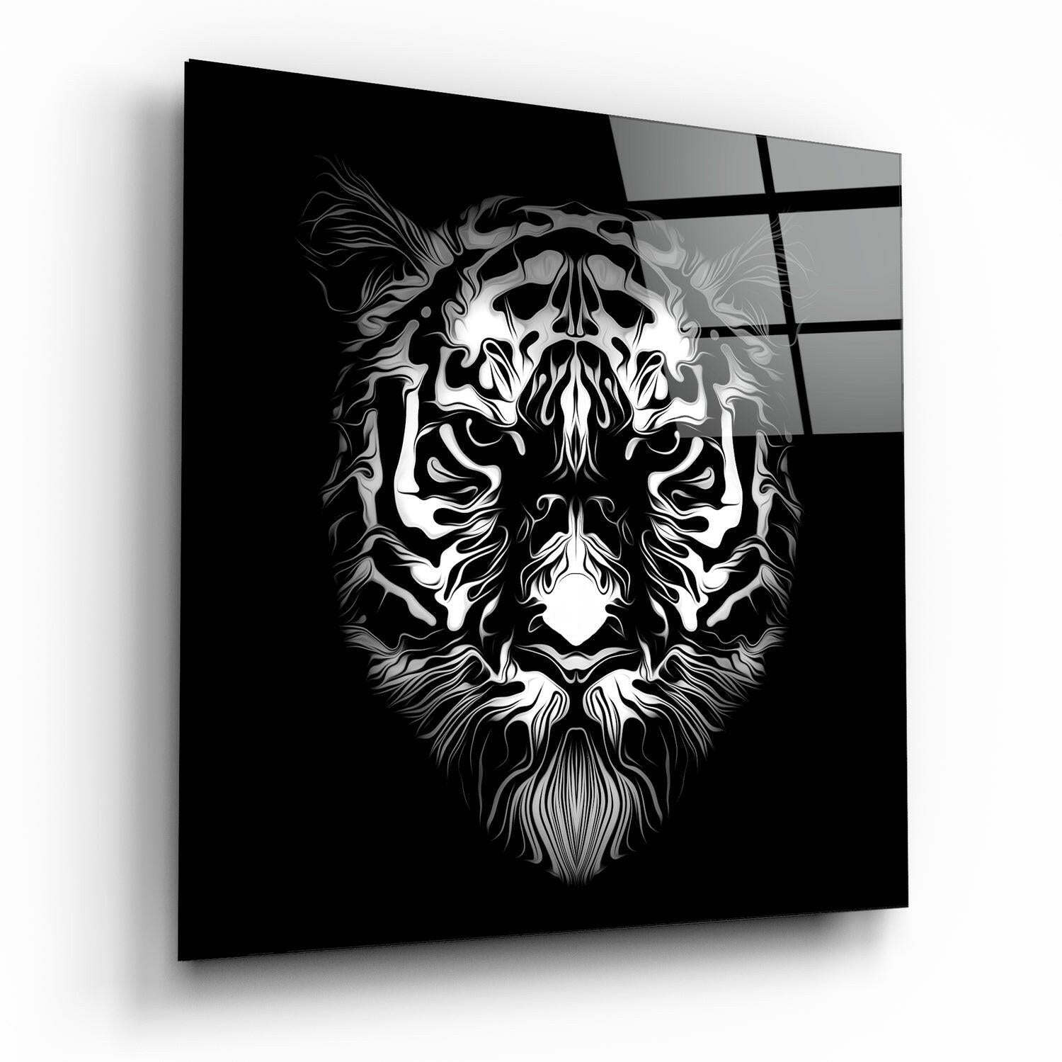 Anger glass wall art