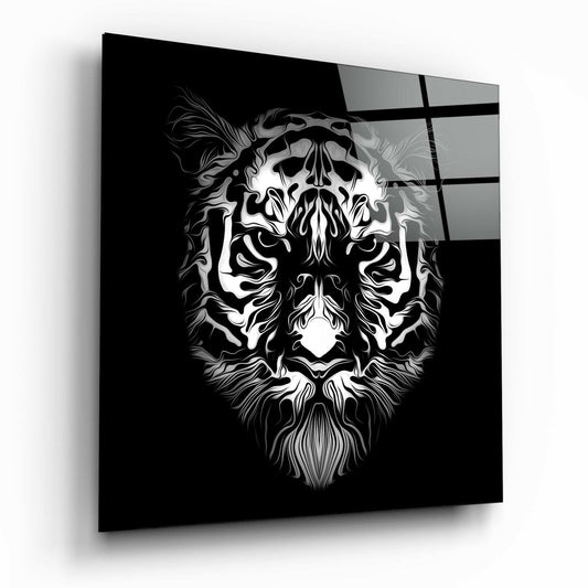 Anger glass wall art