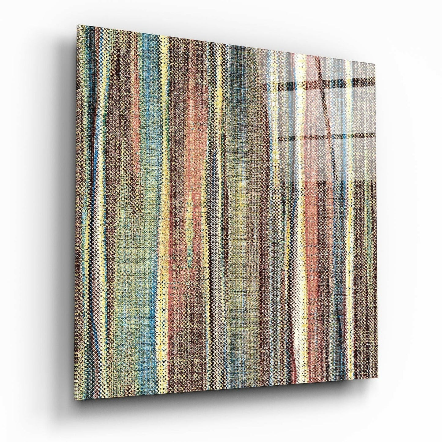 Ethnic Pattern Glass Wall Art printed on tempered glass