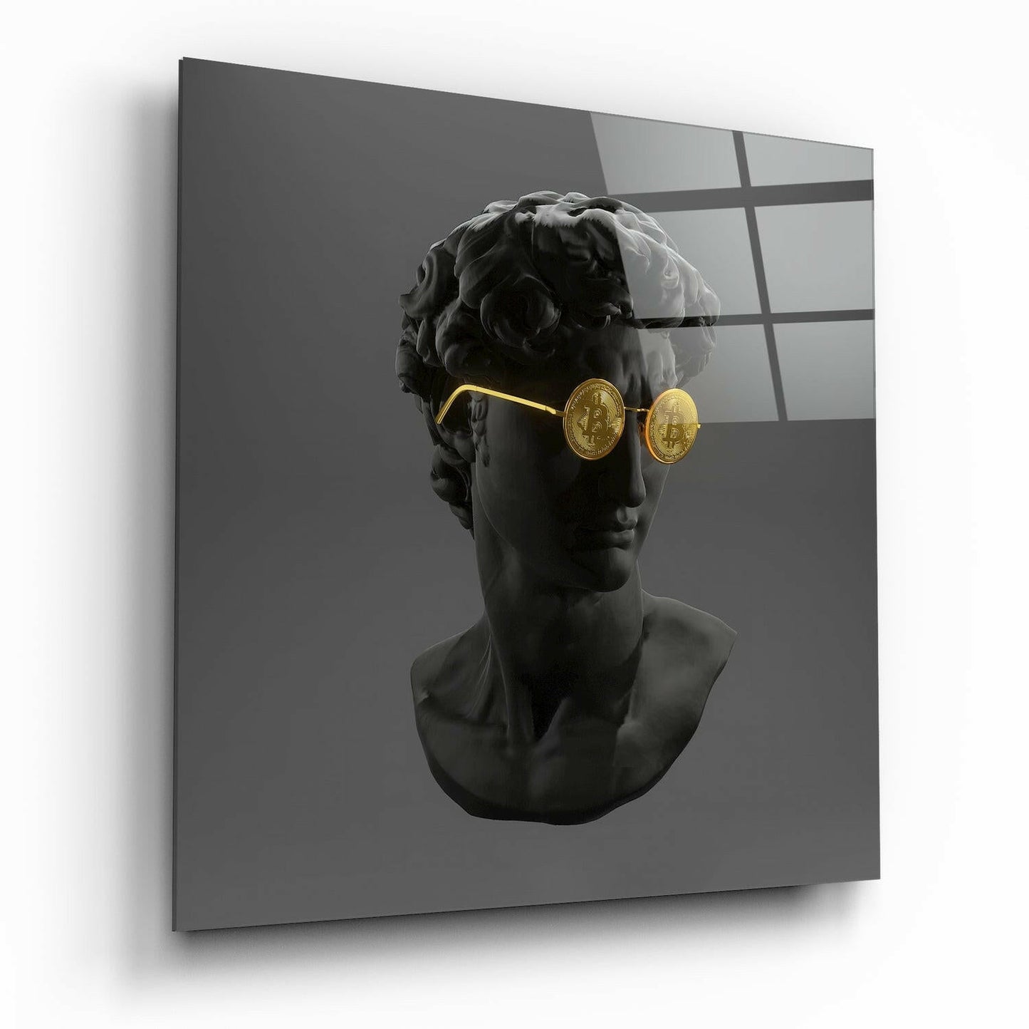 Sculpture Glass Wall Art printed on tempered glass