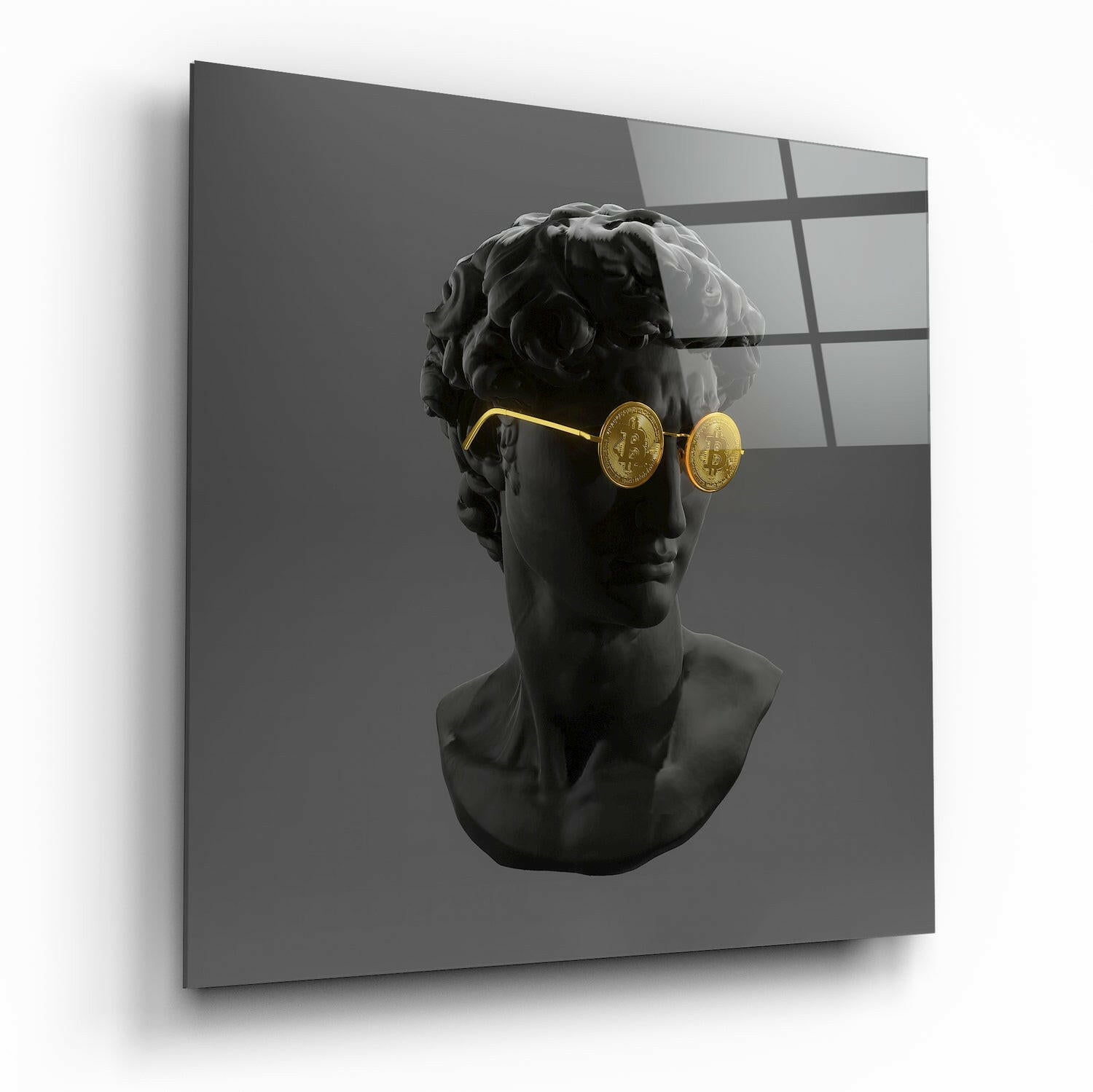 Sculpture Glass Wall Art printed on tempered glass