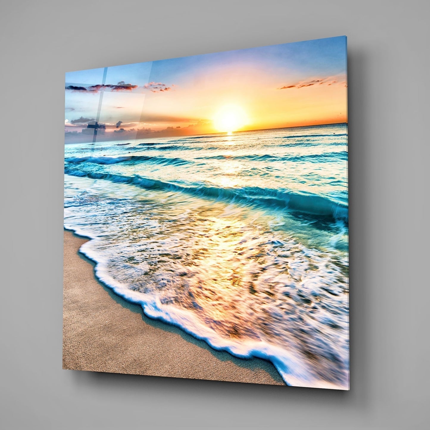 Sunset Glass Wall Art