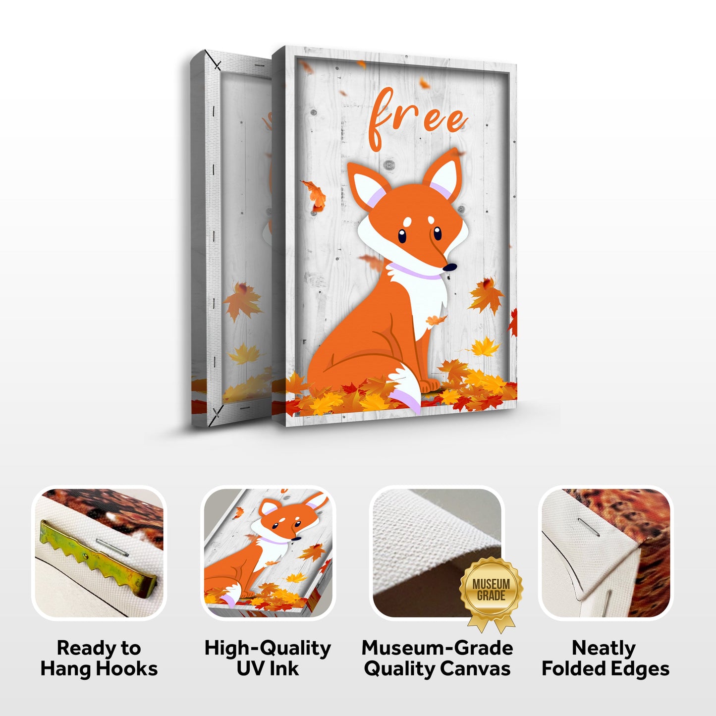 The Most Adorable Fox Canvas Wall Art