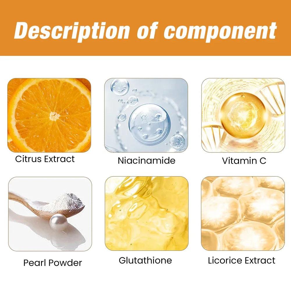 Key ingredients in exfoliating gel citrus extract niacinamide vitamin C