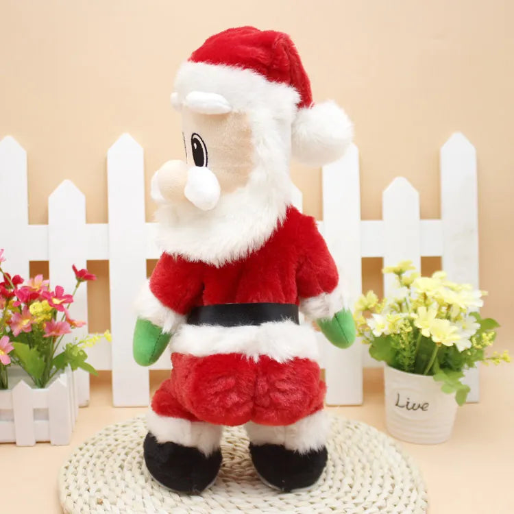 Kids Christmas toy showing Santa Claus with animated hip shaking movement