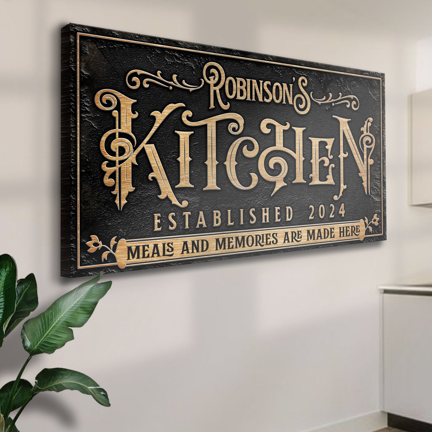 Kitchen Canvas Wall Art Sign