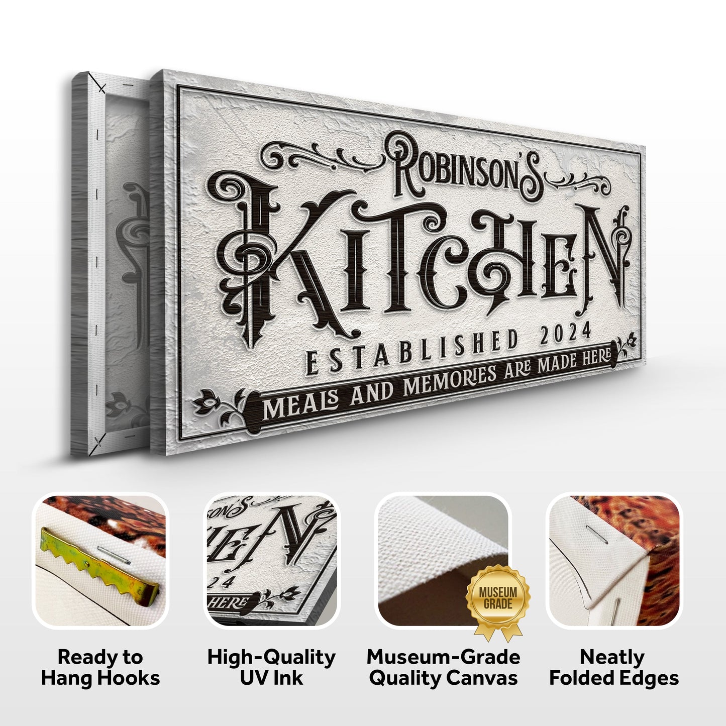Kitchen Decor Canvas Wall Sign