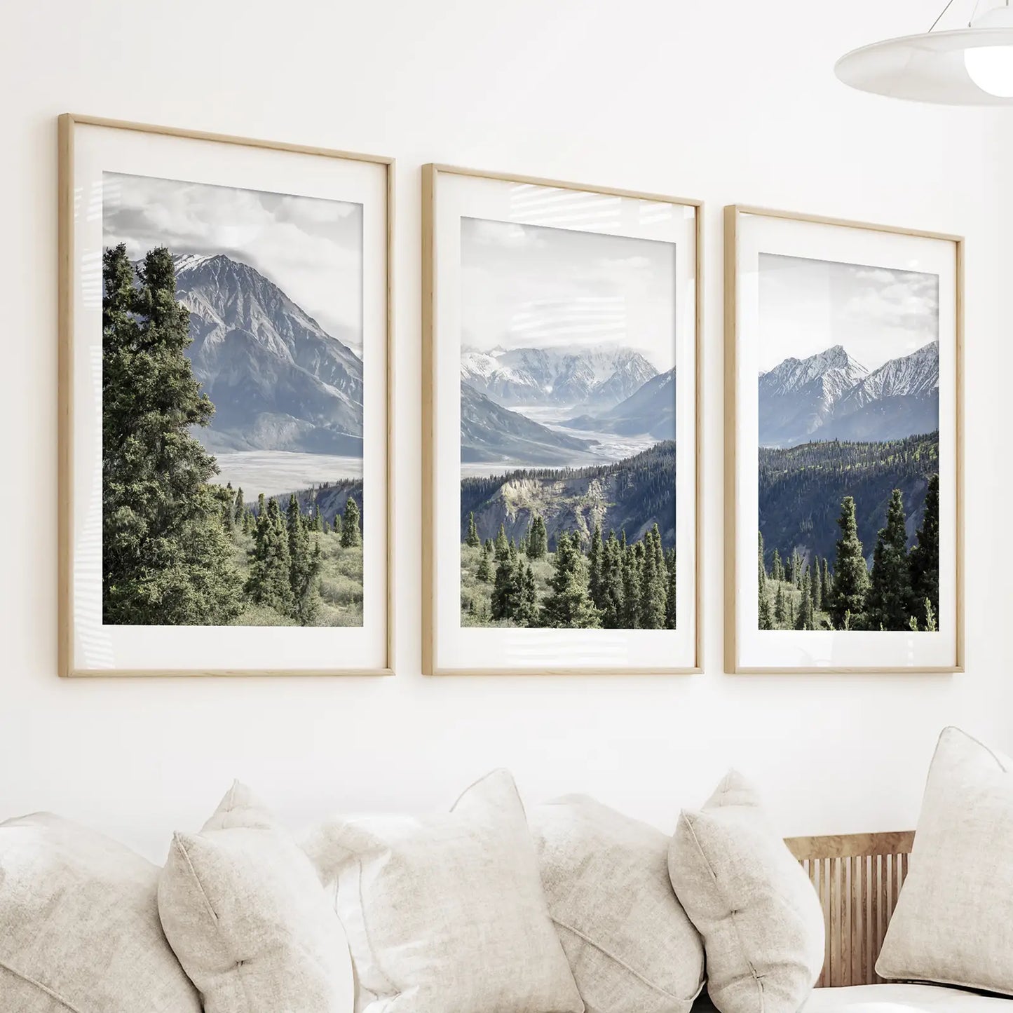 Mountain Wilderness Wall Art Set of 3 Nature Prints