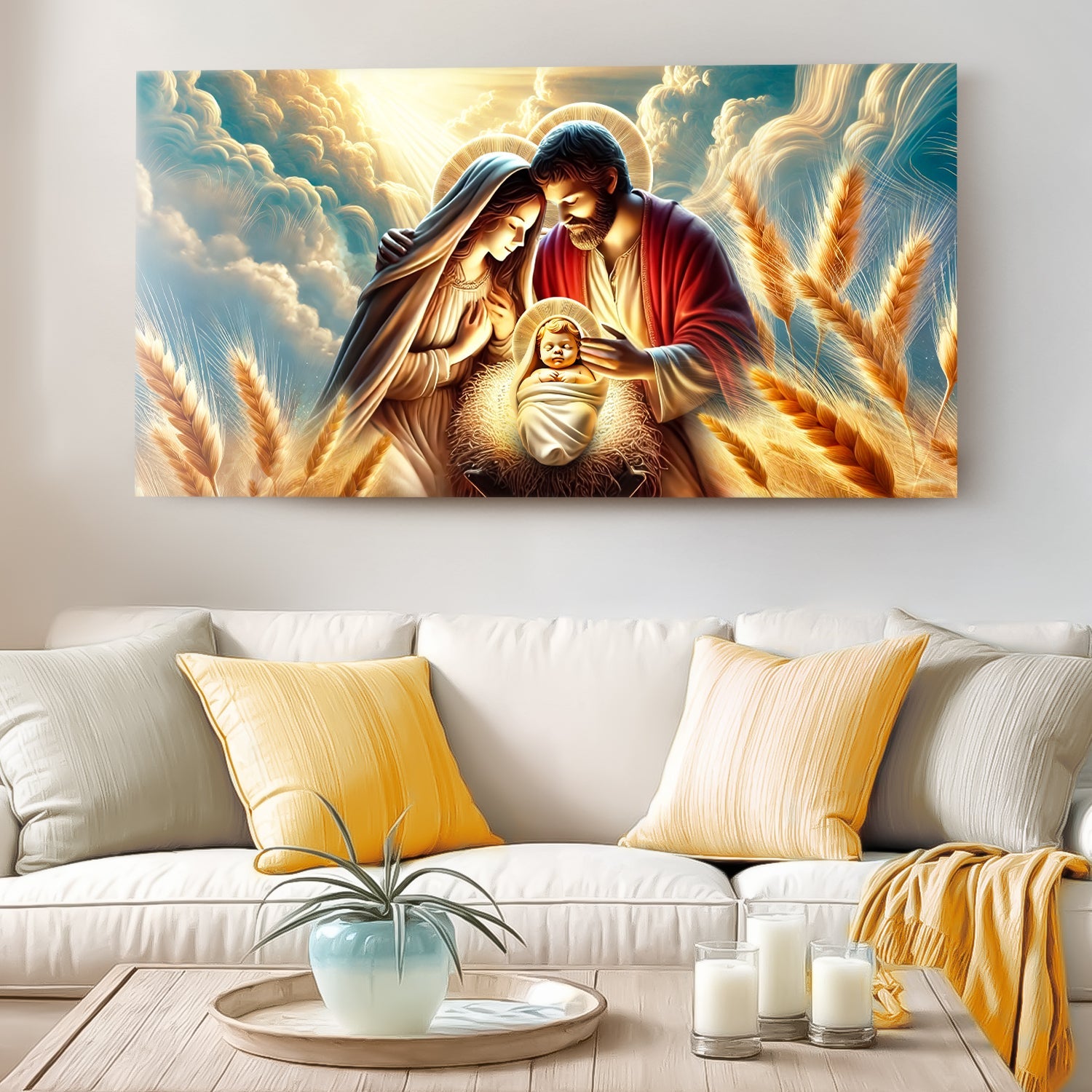 3D faith canvas wall art design five