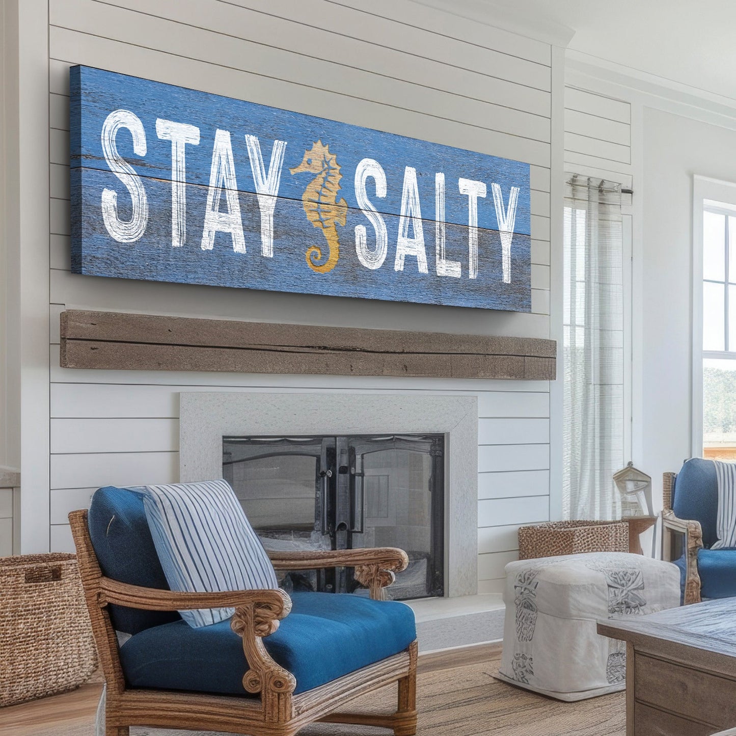 Stay Salty Coastal Breeze Canvas Wall Art
