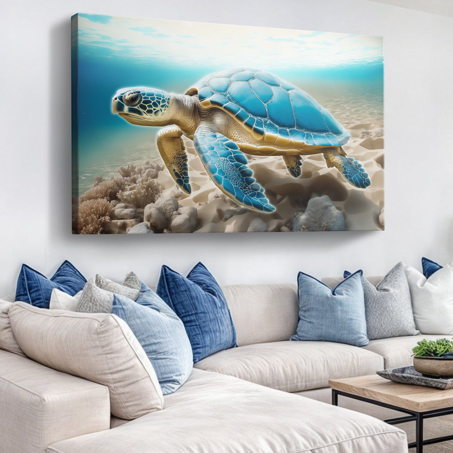 3D Coastal Canvas Wall Art VI